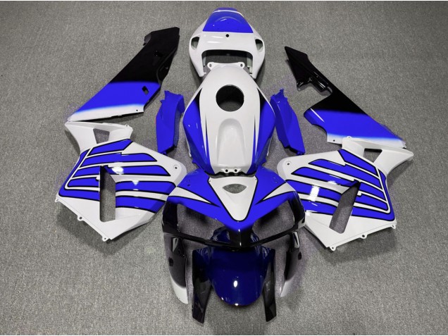 2005-2006 Dark Blue and White Wings Honda CBR600RR Fairings for Sale 2005-2006 Dark Blue and White Wings Honda CBR600RR Fairings for Sale
