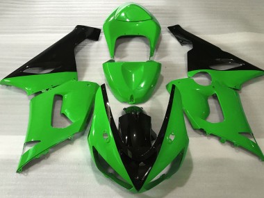 2005-2006 Gloss Green & Black Kawasaki ZX6R Fairings for Sale