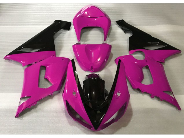 2005-2006 Gloss Pink & Black Kawasaki ZX6R Fairings for Sale 2005-2006 Gloss Pink & Black Kawasaki ZX6R Fairings for Sale