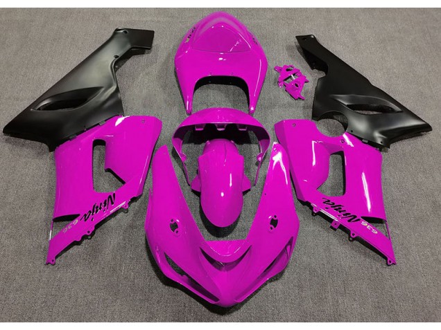 2005-2006 Gloss Pink Kawasaki ZX6R Fairings for Sale 2005-2006 Gloss Pink Kawasaki ZX6R Fairings for Sale