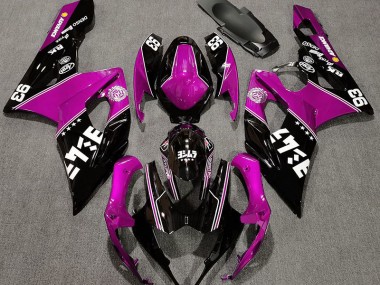 2005-2006 Gloss Pink and Black Custom Suzuki GSXR 1000 Fairings for Sale