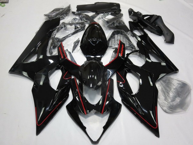 2005-2006 Gloss Red and Black Suzuki GSXR 1000 Fairings for Sale 2005-2006 Gloss Red and Black Suzuki GSXR 1000 Fairings for Sale