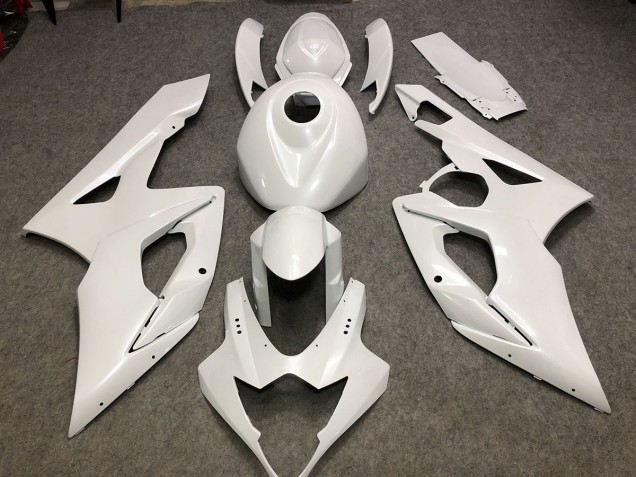 2005-2006 Gloss White Plain Suzuki GSXR 1000 Fairings for Sale 2005-2006 Gloss White Plain Suzuki GSXR 1000 Fairings for Sale