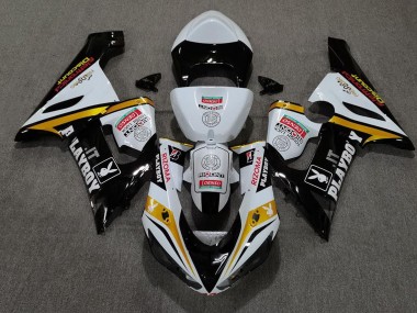2005-2006 Gold Playboy Kawasaki ZX6R Fairings for Sale