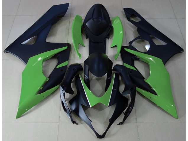 2005-2006 Matte Black & Green Suzuki GSXR 1000 Fairings for Sale 2005-2006 Matte Black & Green Suzuki GSXR 1000 Fairings for Sale