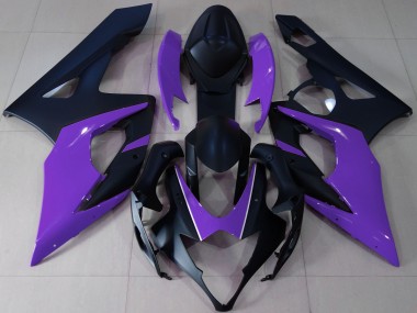 2005-2006 Matte Black & Purple Suzuki GSXR 1000 Fairings for Sale