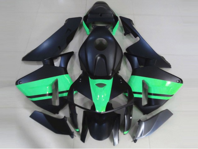 2005-2006 Matte Black & Special Green Honda CBR600RR Fairings for Sale 2005-2006 Matte Black & Special Green Honda CBR600RR Fairings for Sale