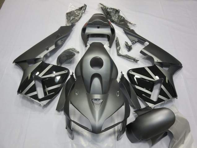 2005-2006 Matte Grey & Black Honda CBR600RR Fairings for Sale 2005-2006 Matte Grey & Black Honda CBR600RR Fairings for Sale