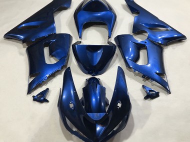 2005-2006 Metallic Blue Kawasaki ZX6R Fairings for Sale