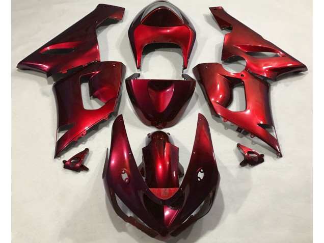 2005-2006 Metallic Red Kawasaki ZX6R Fairings for Sale 2005-2006 Metallic Red Kawasaki ZX6R Fairings for Sale