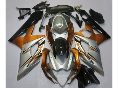 2005-2006 Orange Silver and Black Suzuki GSXR 1000 Fairings for Sale