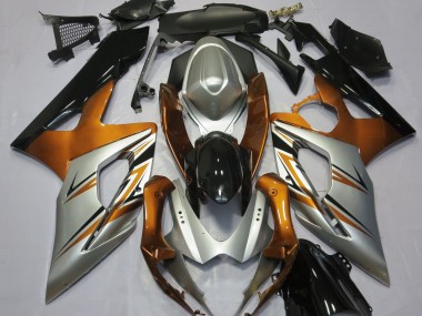 2005-2006 Orange Silver and Black Suzuki GSXR 1000 Fairings for Sale