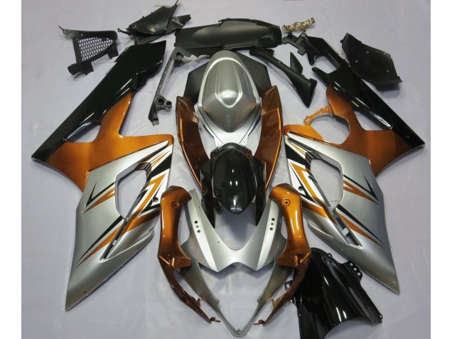 2005-2006 Orange Silver and Black Suzuki GSXR 1000 Fairings for Sale