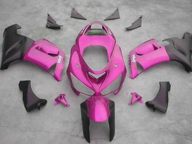 2005-2006 Pink Kawasaki ZX6R Fairings for Sale 2005-2006 Pink Kawasaki ZX6R Fairings for Sale
