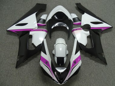 2005-2006 Pink white and Black Kawasaki ZX6R Fairings for Sale
