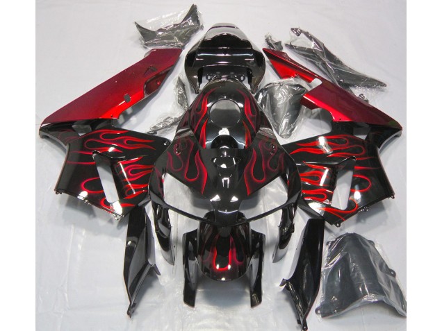 2005-2006 Red Flame Honda CBR600RR Fairings for Sale 2005-2006 Red Flame Honda CBR600RR Fairings for Sale