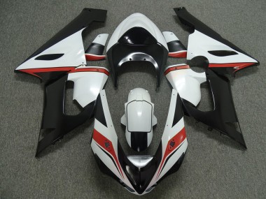 2005-2006 Red white and Black Kawasaki ZX6R Fairings for Sale