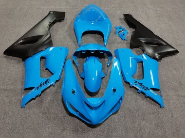 2005-2006 Vibrant Blue Kawasaki ZX6R Fairings for Sale