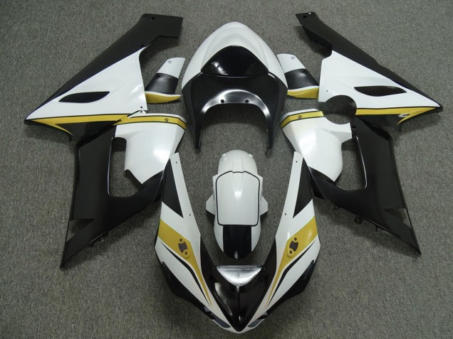 2005-2006 Yellow white and Black Kawasaki ZX6R Fairings for Sale 2005-2006 Yellow white and Black Kawasaki ZX6R Fairings for Sale