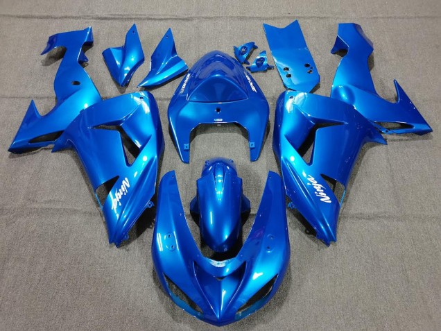 2006-2007 Blue Ninja Kawasaki ZX10R Fairings for Sale 2006-2007 Blue Ninja Kawasaki ZX10R Fairings for Sale