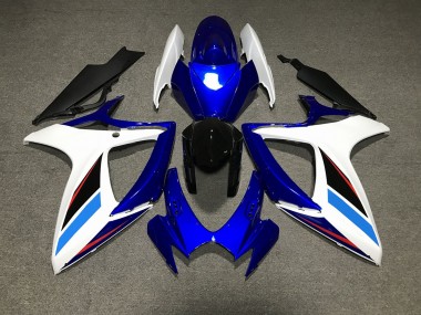 2006-2007 Blue White and Black Suzuki GSXR 600-750 Fairings for Sale