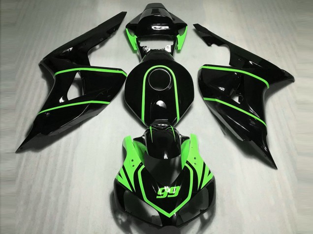 2006-2007 Gloss Black High Viz Green Honda CBR1000RR Fairings for Sale 2006-2007 Gloss Black High Viz Green Honda CBR1000RR Fairings for Sale