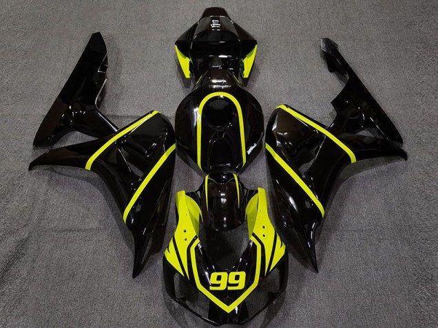 2006-2007 Gloss Black and Bright Yellow Honda CBR1000RR Fairings for Sale 2006-2007 Gloss Black and Bright Yellow Honda CBR1000RR Fairings for Sale