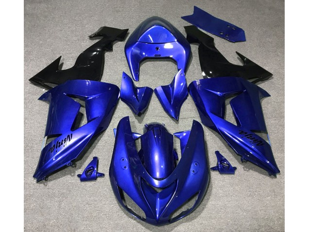 2006-2007 Gloss Blue Kawasaki ZX10R Fairings for Sale