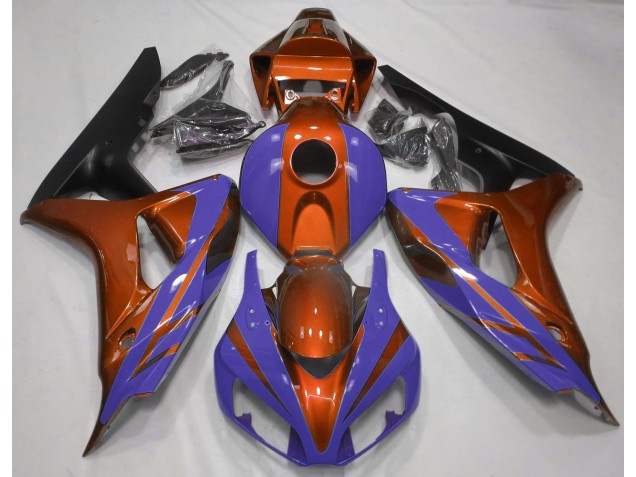 2006-2007 Gloss Orange and Dark Blue Honda CBR1000RR Fairings for Sale 2006-2007 Gloss Orange and Dark Blue Honda CBR1000RR Fairings for Sale