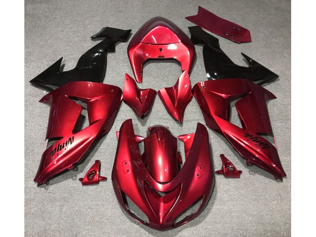 2006-2007 Gloss Red Kawasaki ZX10R Fairings for Sale 2006-2007 Gloss Red Kawasaki ZX10R Fairings for Sale