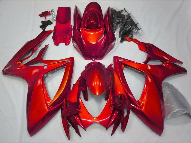 2006-2007 Gloss Red Plain Suzuki GSXR 600-750 Fairings for Sale 2006-2007 Gloss Red Plain Suzuki GSXR 600-750 Fairings for Sale