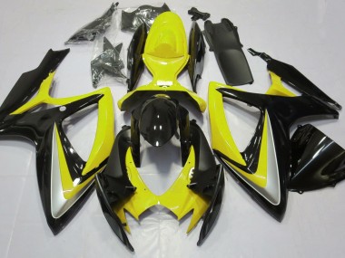 2006-2007 Gloss Yellow Debadged Suzuki GSXR 600-750 Fairings for Sale