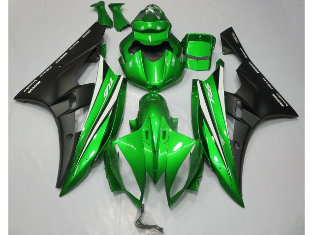 2006-2007 Green Black and White Yamaha R6 Fairings for Sale