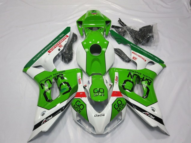 2006-2007 Green and White Honda CBR1000RR Fairings for Sale 2006-2007 Green and White Honda CBR1000RR Fairings for Sale