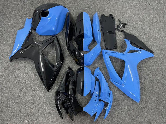 2006-2007 Half Blue and Black Suzuki GSXR 600-750 Fairings for Sale 2006-2007 Half Blue and Black Suzuki GSXR 600-750 Fairings for Sale