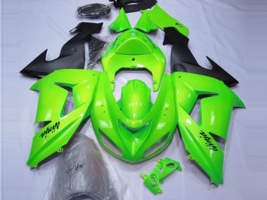 2006-2007 Lime Green Kawasaki ZX10R Fairings for Sale