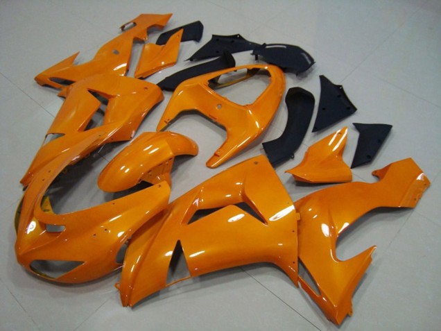 2006-2007 Orange Plain Kawasaki ZX10R Fairings for Sale 2006-2007 Orange Plain Kawasaki ZX10R Fairings for Sale