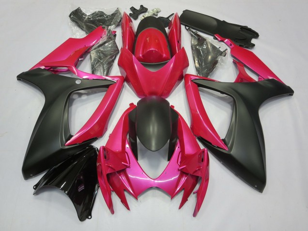 2006-2007 Pink and Matte Suzuki GSXR 600-750 Fairings for Sale 2006-2007 Pink and Matte Suzuki GSXR 600-750 Fairings for Sale