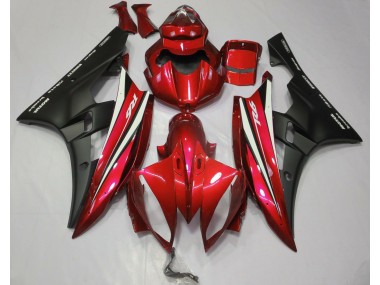 2006-2007 Red Black and White Yamaha R6 Fairings for Sale