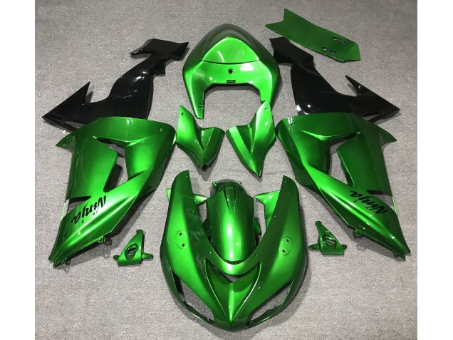 2006-2007 Reptile Green Kawasaki ZX10R Fairings for Sale 2006-2007 Reptile Green Kawasaki ZX10R Fairings for Sale