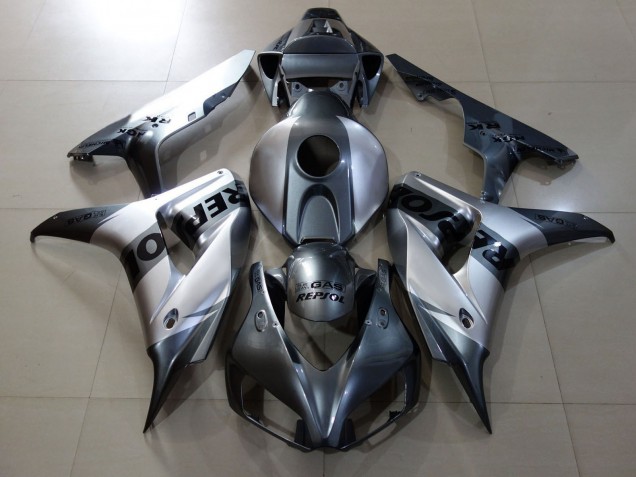 2006-2007 Silver Repsol Style Design Honda CBR1000RR Fairings for Sale 2006-2007 Silver Repsol Style Design Honda CBR1000RR Fairings for Sale