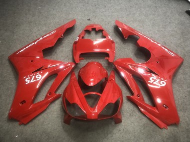 2006-2008 Red with White Decals Triumph Daytona 675 Fairings for Sale