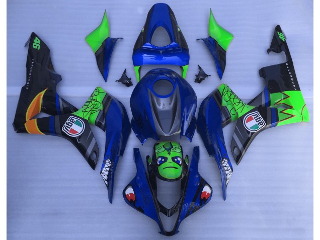 2007-2008 Blue and Green Shark Honda CBR600RR Fairings for Sale 2007-2008 Blue and Green Shark Honda CBR600RR Fairings for Sale