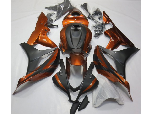2007-2008 Burnt Orange and Matte Black Honda CBR600RR Fairings for Sale 2007-2008 Burnt Orange and Matte Black Honda CBR600RR Fairings for Sale