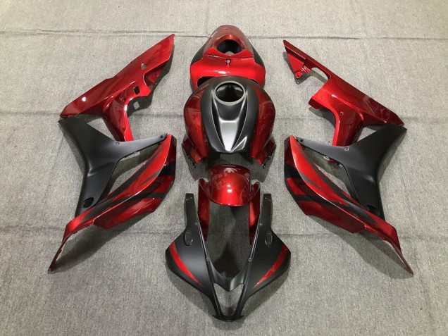2007-2008 Deep Red and Matte Black Honda CBR600RR Fairings for Sale 2007-2008 Deep Red and Matte Black Honda CBR600RR Fairings for Sale