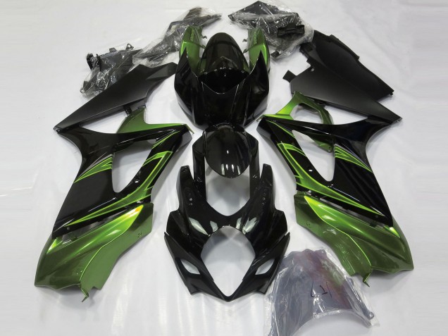 2007-2008 Electric Green and Gloss Black Suzuki GSXR 1000 Fairings for Sale 2007-2008 Electric Green and Gloss Black Suzuki GSXR 1000 Fairings for Sale
