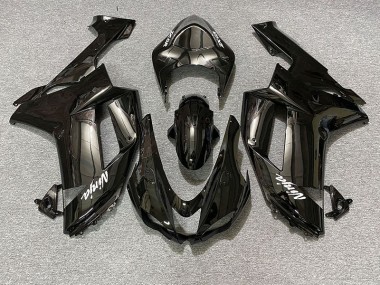 2007-2008 Gloss Black Kawasaki ZX6R Fairings for Sale