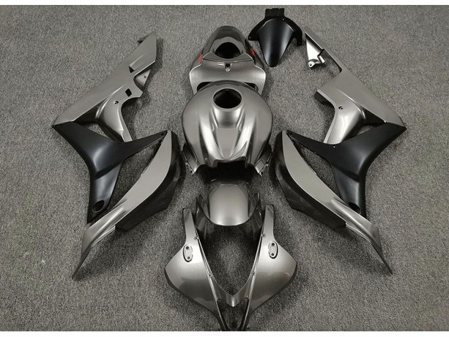2007-2008 Gloss Grey and Black Honda CBR600RR Fairings for Sale