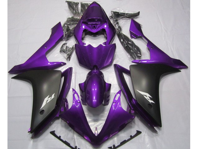 2007-2008 Gloss Purple and Black Yamaha R1 Fairings for Sale 2007-2008 Gloss Purple and Black Yamaha R1 Fairings for Sale