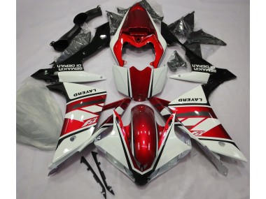 2007-2008 Gloss White and Red Yamaha R1 Fairings for Sale